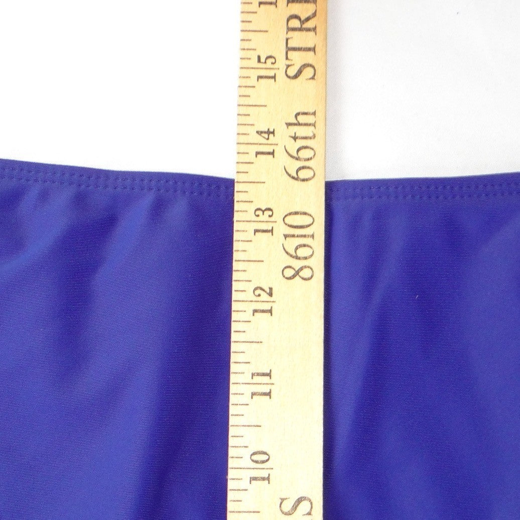 NWT Rosvigor Womens Plus Size 3XL Colorblock Bikini Set Purple Teal High Waist11