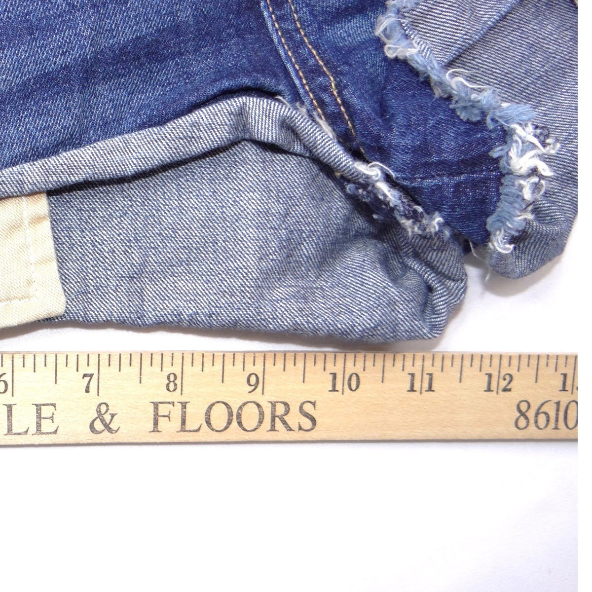 Rag & Bone JEAN Dark Wash Raw Hem Cut Off Denim Shorts Size 28 Blue4
