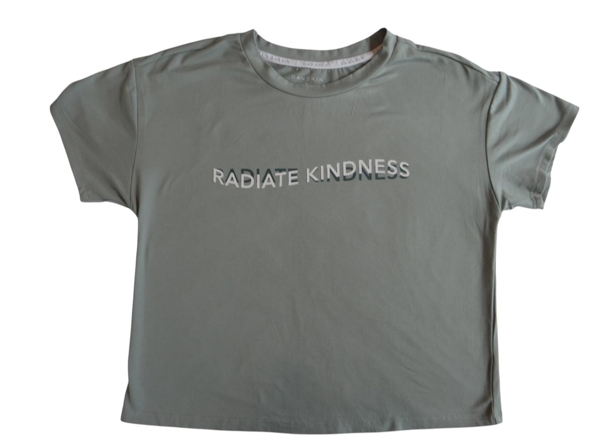 Danskin Radiate Kindness Crop T Shirt   Size M1