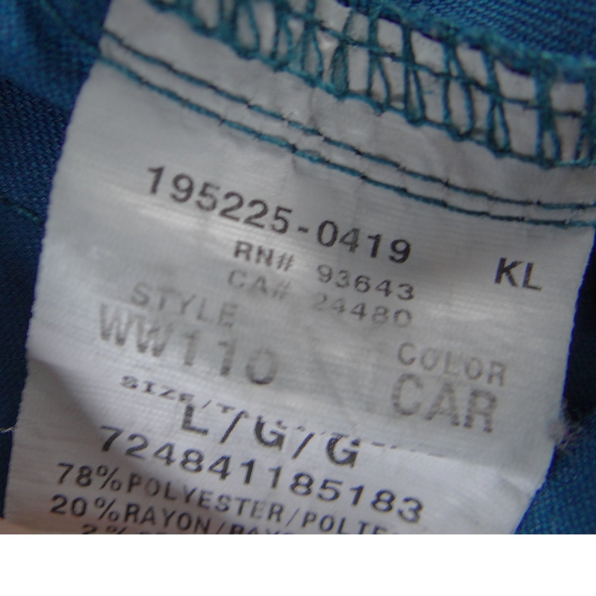 Cherokee Workwear Women Caribbean Blue Scrub Pants Cargo D Ring Large Tall1