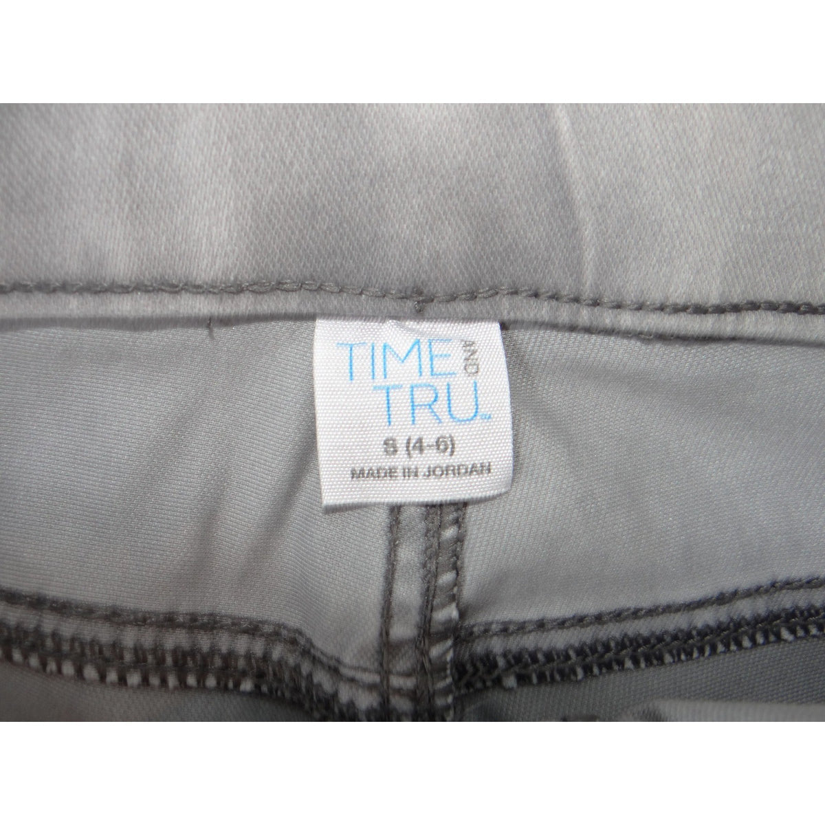 Time and Tru Womens Grey High Rise Pull On Skinny Jeggings Size S 4 6 39092