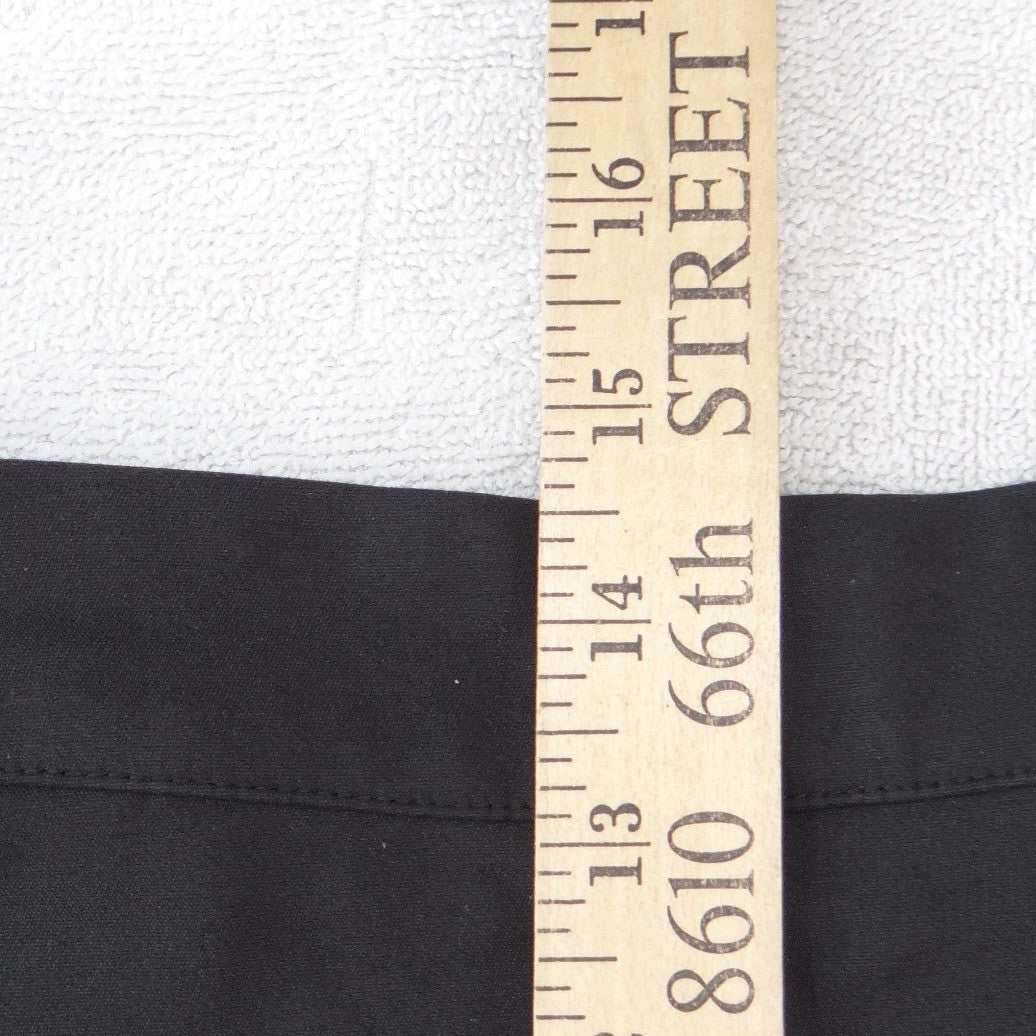 Forever 21 Womens Black Ruffle Pocket Mini Skirt Size 26 Solid A Line4