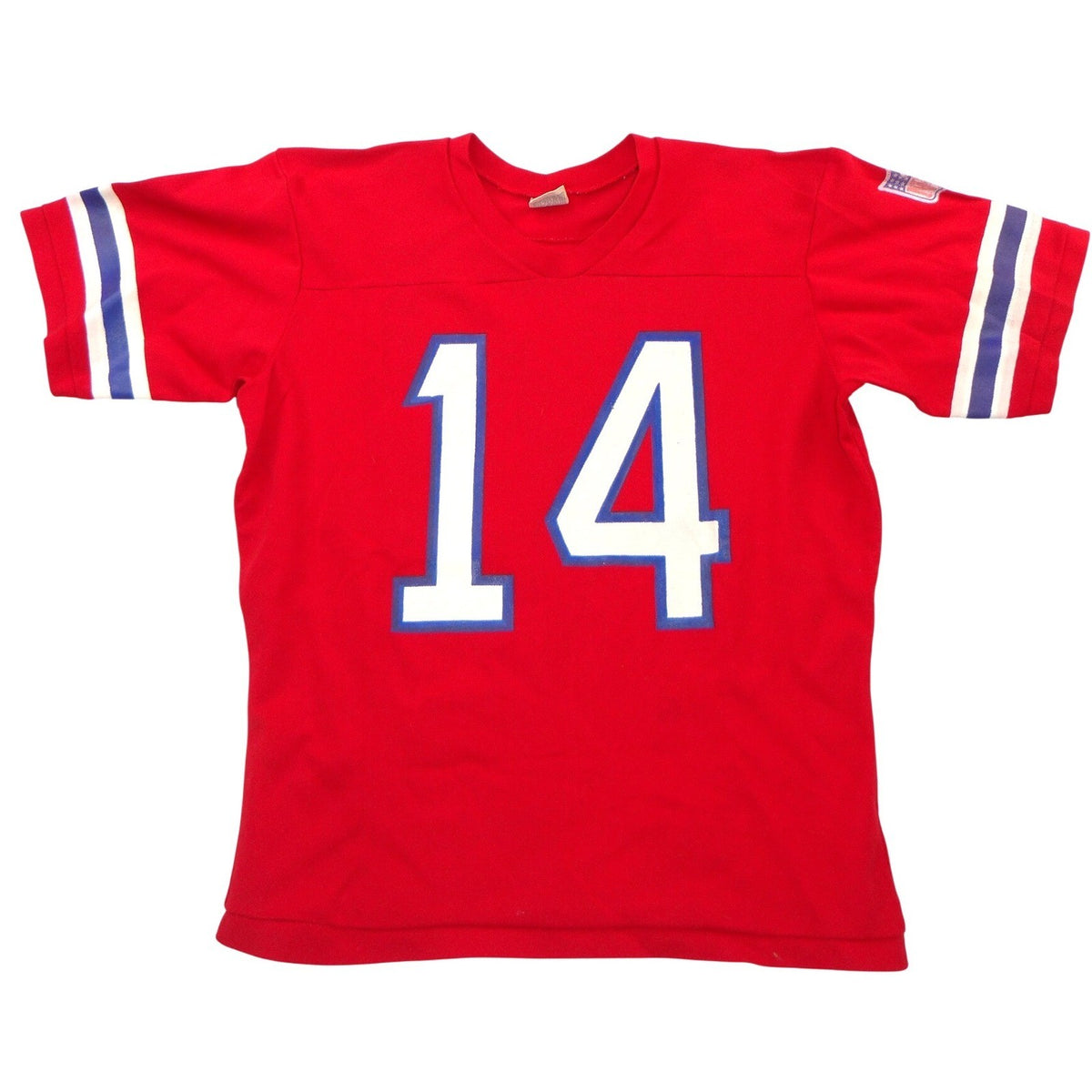 Vintage Rawlings NFL New England Patriots Jersey Red 14 Mens Medium USA