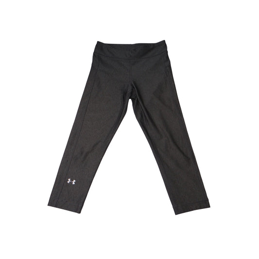 Under Armour  Dark Gray Capri Leggings Athletic Fitness Size Medium Youth Girl's
