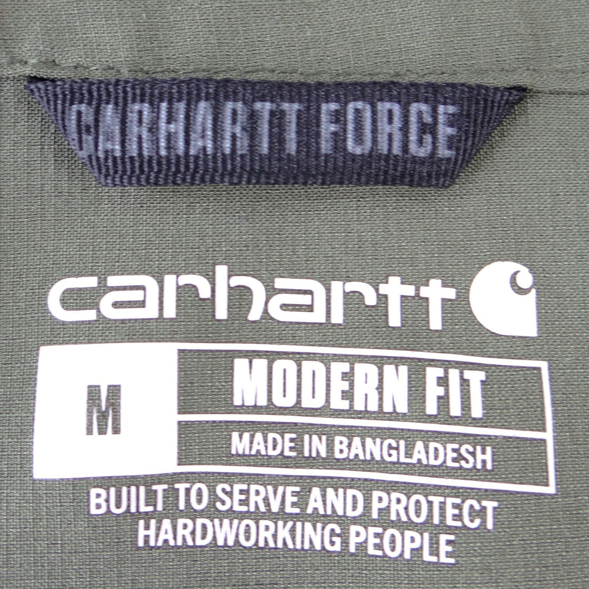 Carhartt Force Modern Fit Women Scrub Top Olive Green V-Neck Pocket Medium1