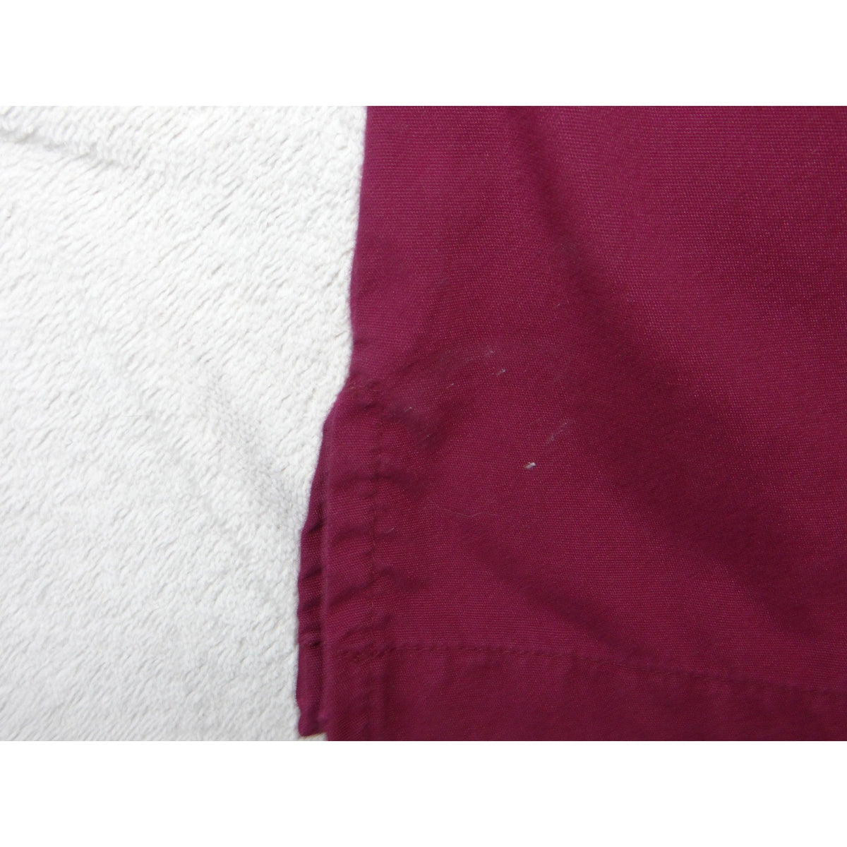 Butter-Soft Scrub Top Womens Small Burgundy V-Neck Short Sleeve Raglan Pockets7