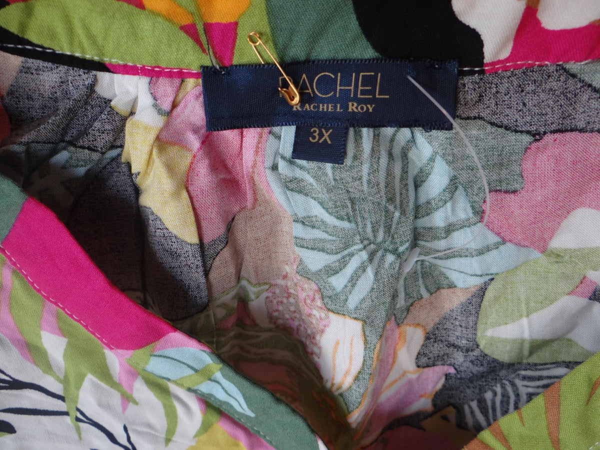 Rachel Roy Women's Plus Size 3X Floral Print Blouse NWOT1