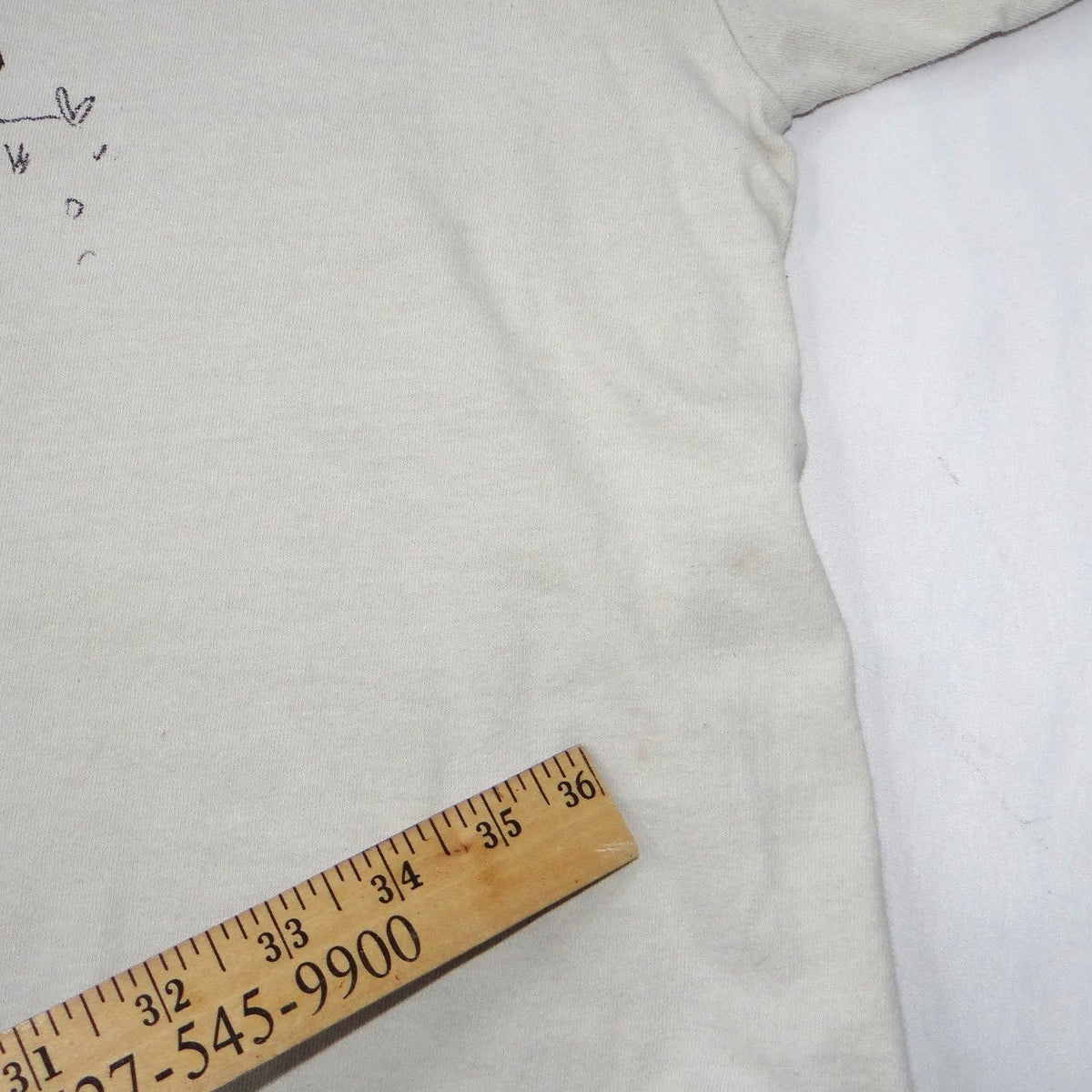 Half Evil 333 Mens Graphic T Shirt Cream Off White Devils Rabbits Streetwear XL6