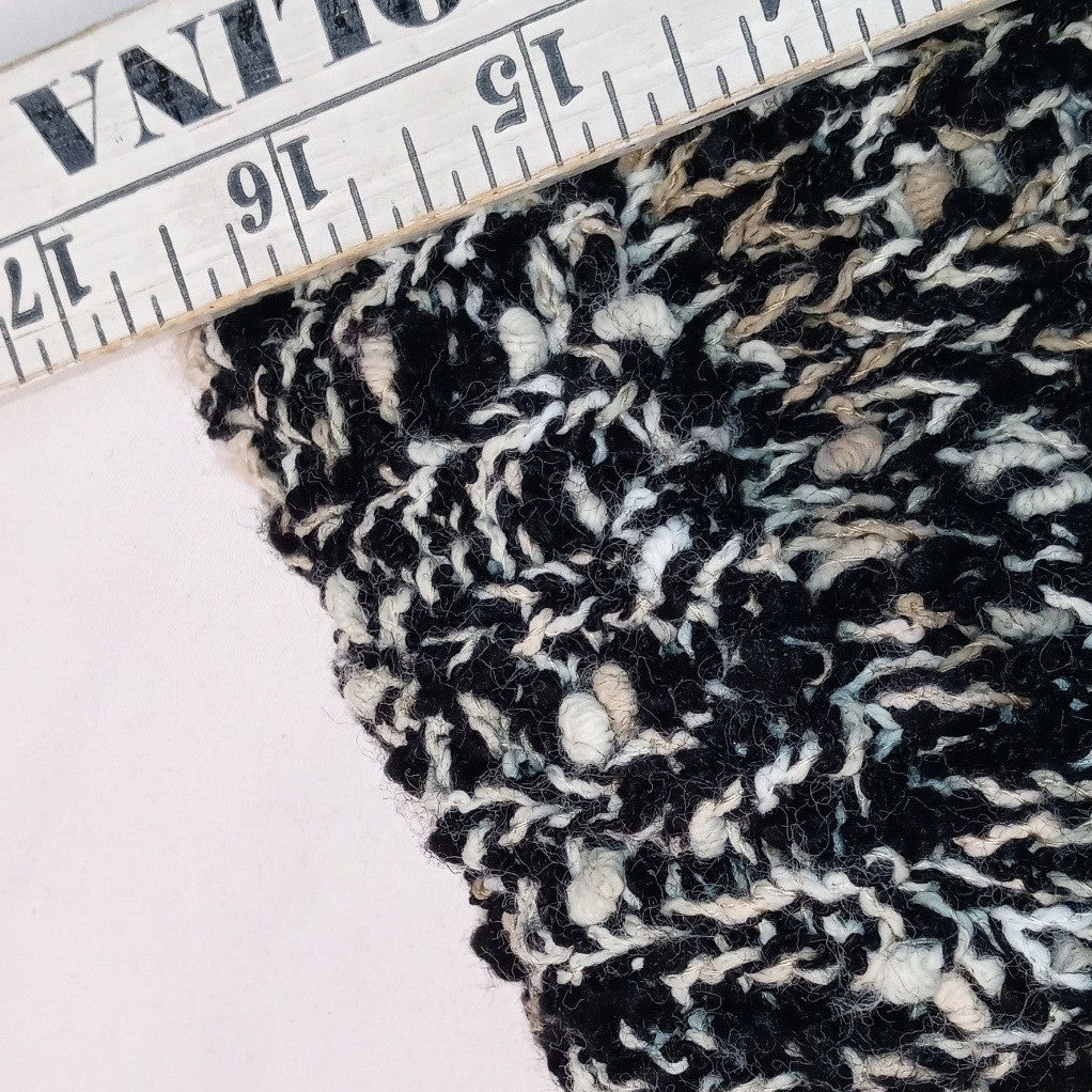Vintage Razz m' Tazz Black White Textured Knit Sweater Women's Large Acrylic6