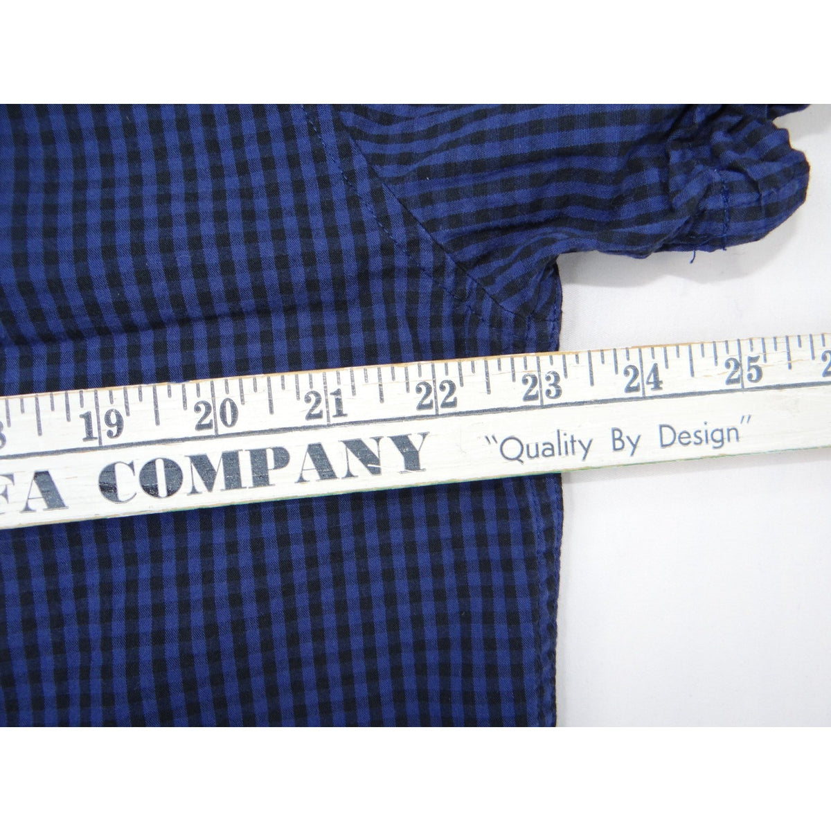 Vintage PlayStation Mens Large L Button Down Shirt Gingham Check Short Sleeve.