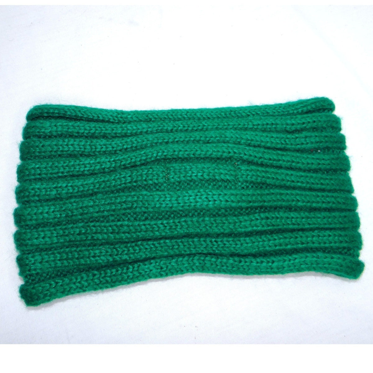CC Exclusives Green Knitted Turban Headband Beaded Flower Embellishment1