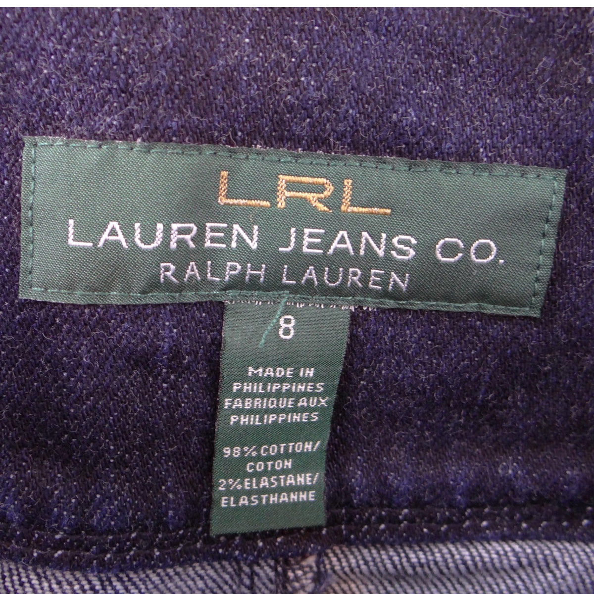 Lauren Ralph Lauren Denim Pencil Skirt Dark Wash Indigo Knee Length Womens 81