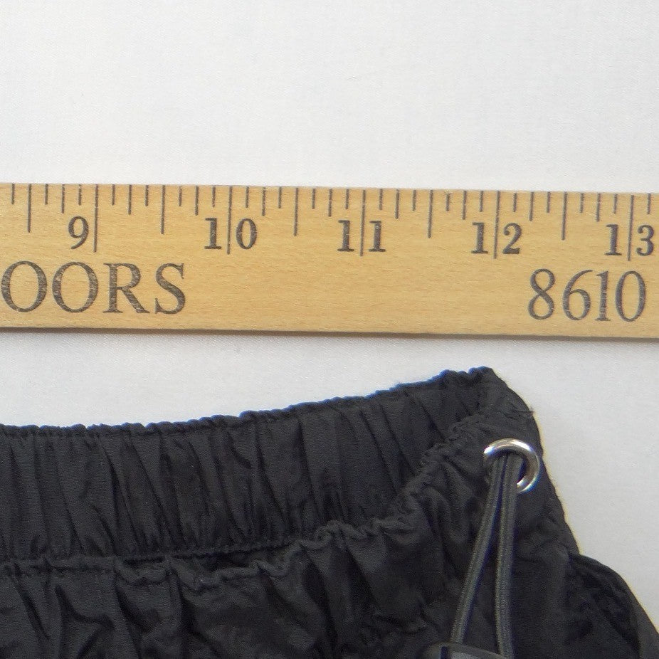 NWT Charlotte Russe Womens Black Nylon Athletic Shorts Side Toggles S5