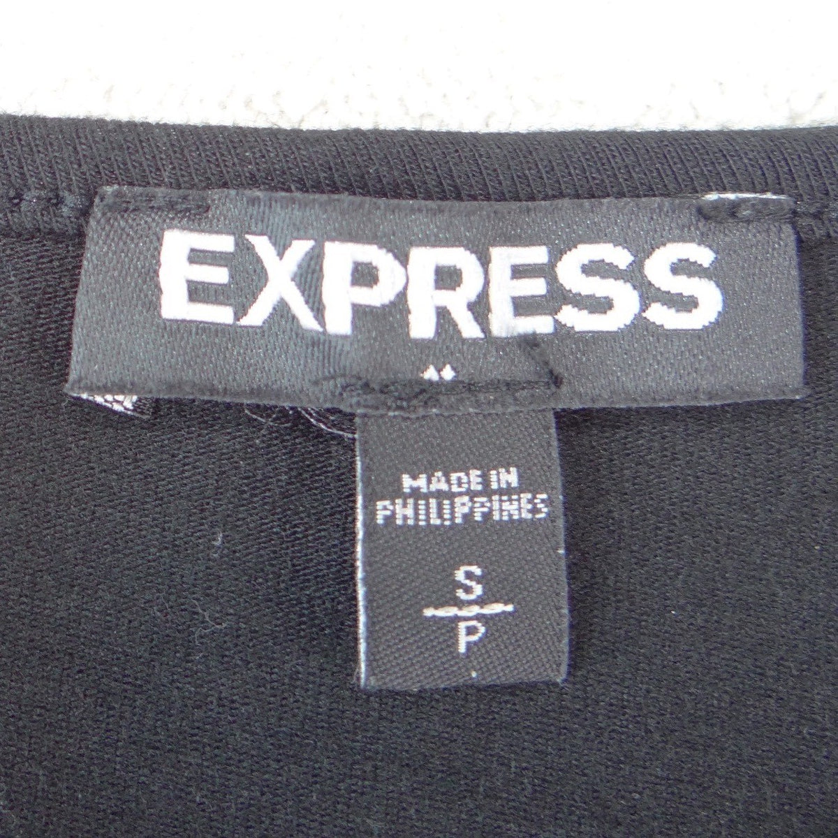Express Womens Black Lace V-Neck Long Sleeve Snap Bottom Bodysuit Size S