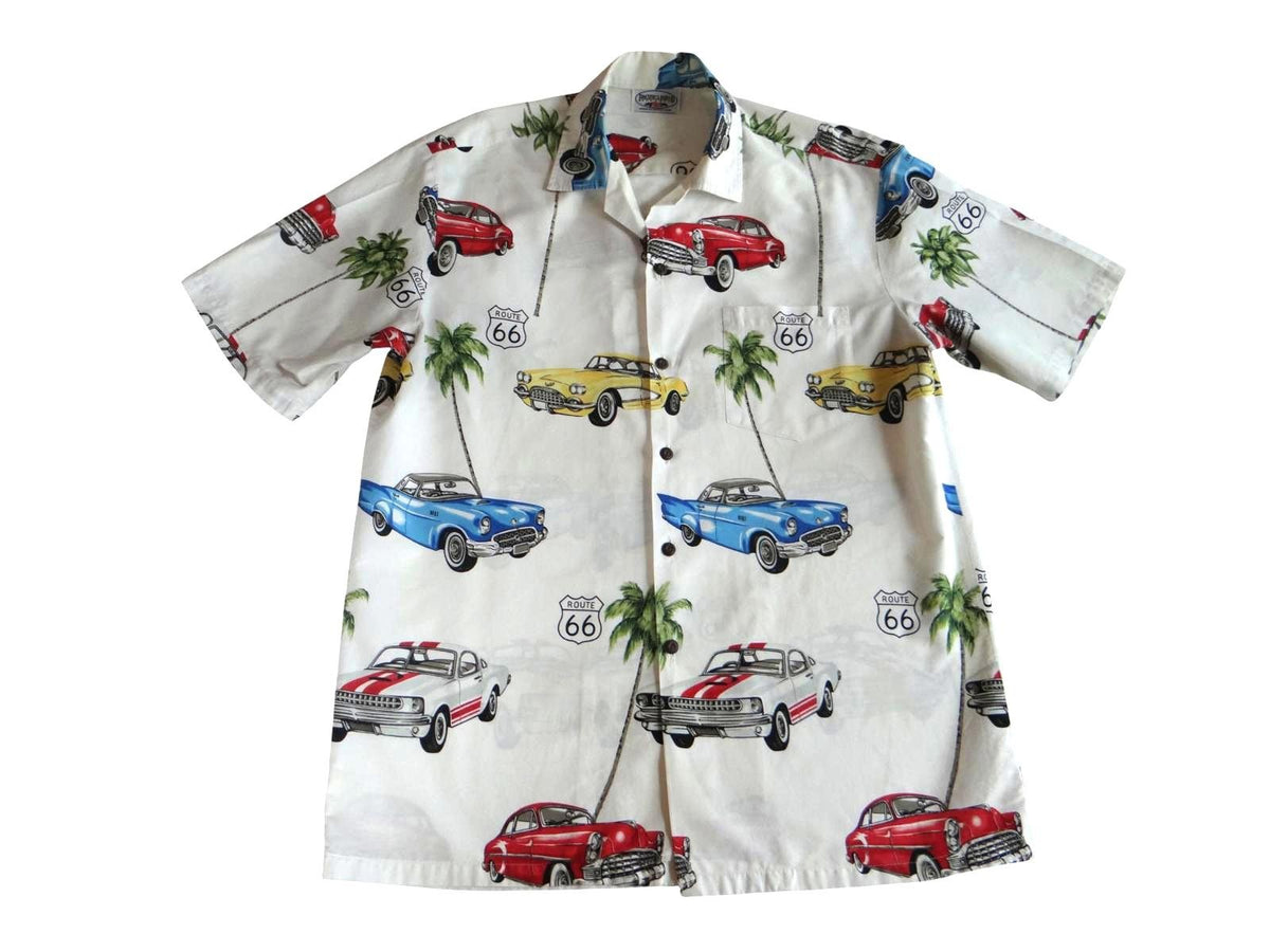 Pacific Blend Retro Classic Cars Short Sleeve Shirt0