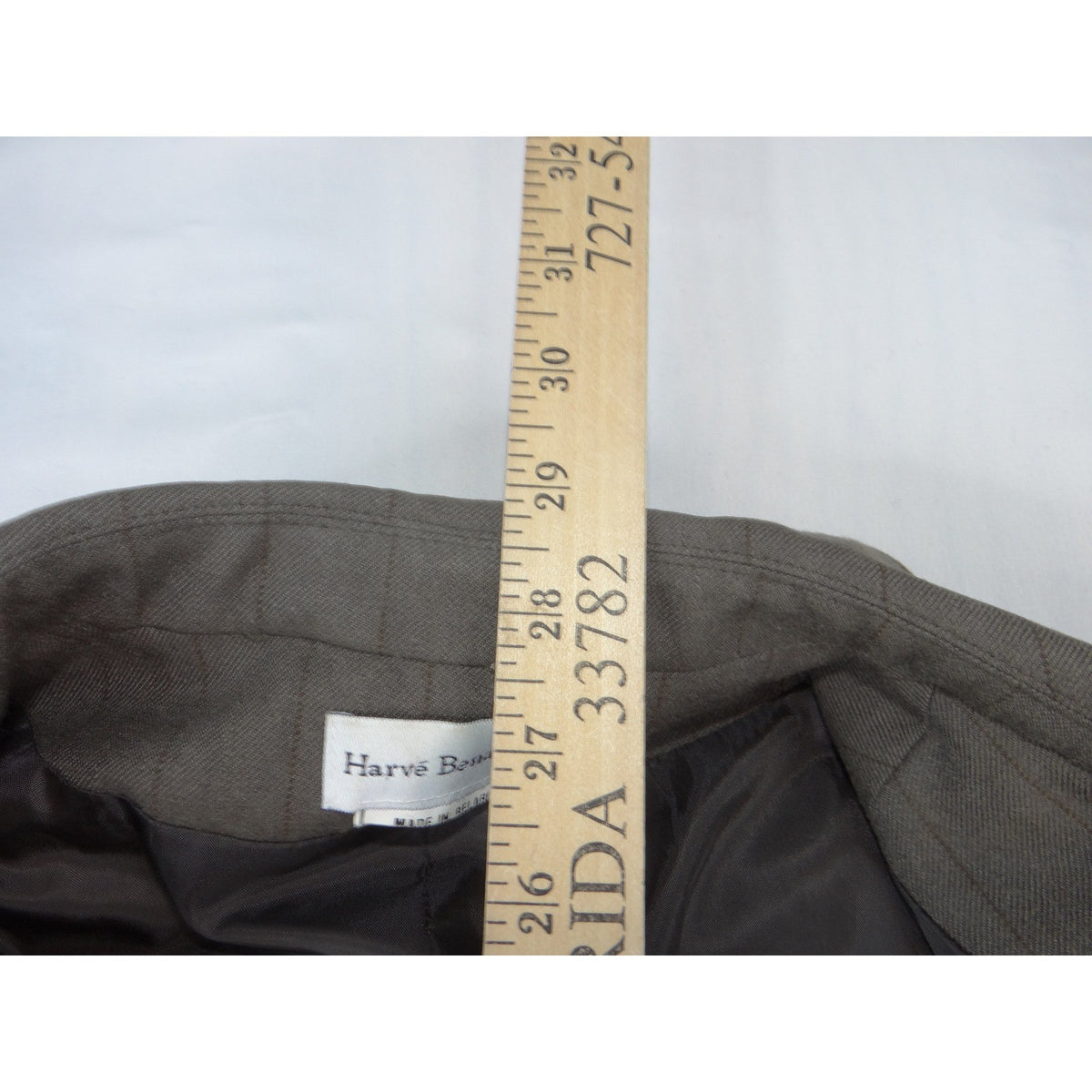 Stafford Mens Brown Pinstripe Two Button Blazer Sport Coat Jacket Regular 39122