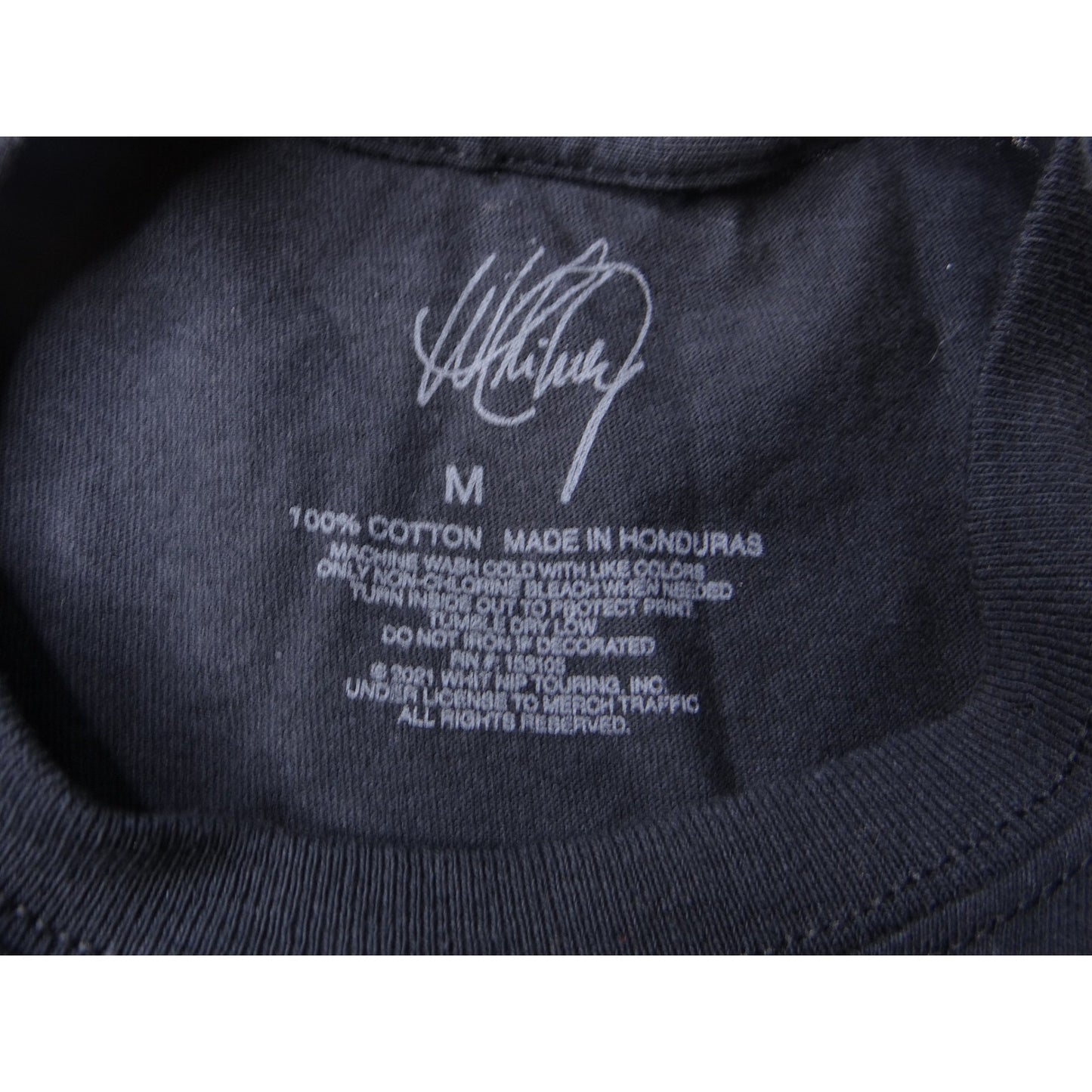 Whitney Houston Graphic T Shirt Black Cotton Short Sleeve Women's Size M NWOT