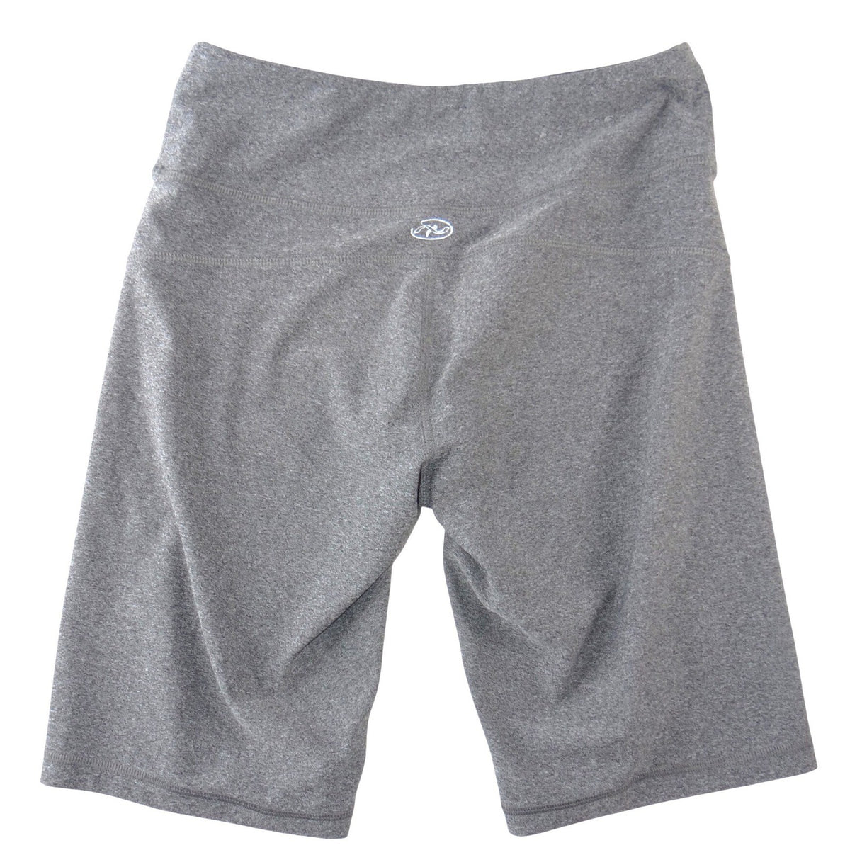 NYL Womens Charcoal Heather Grey High Rise Reflective Athletic Bike Shorts Small2