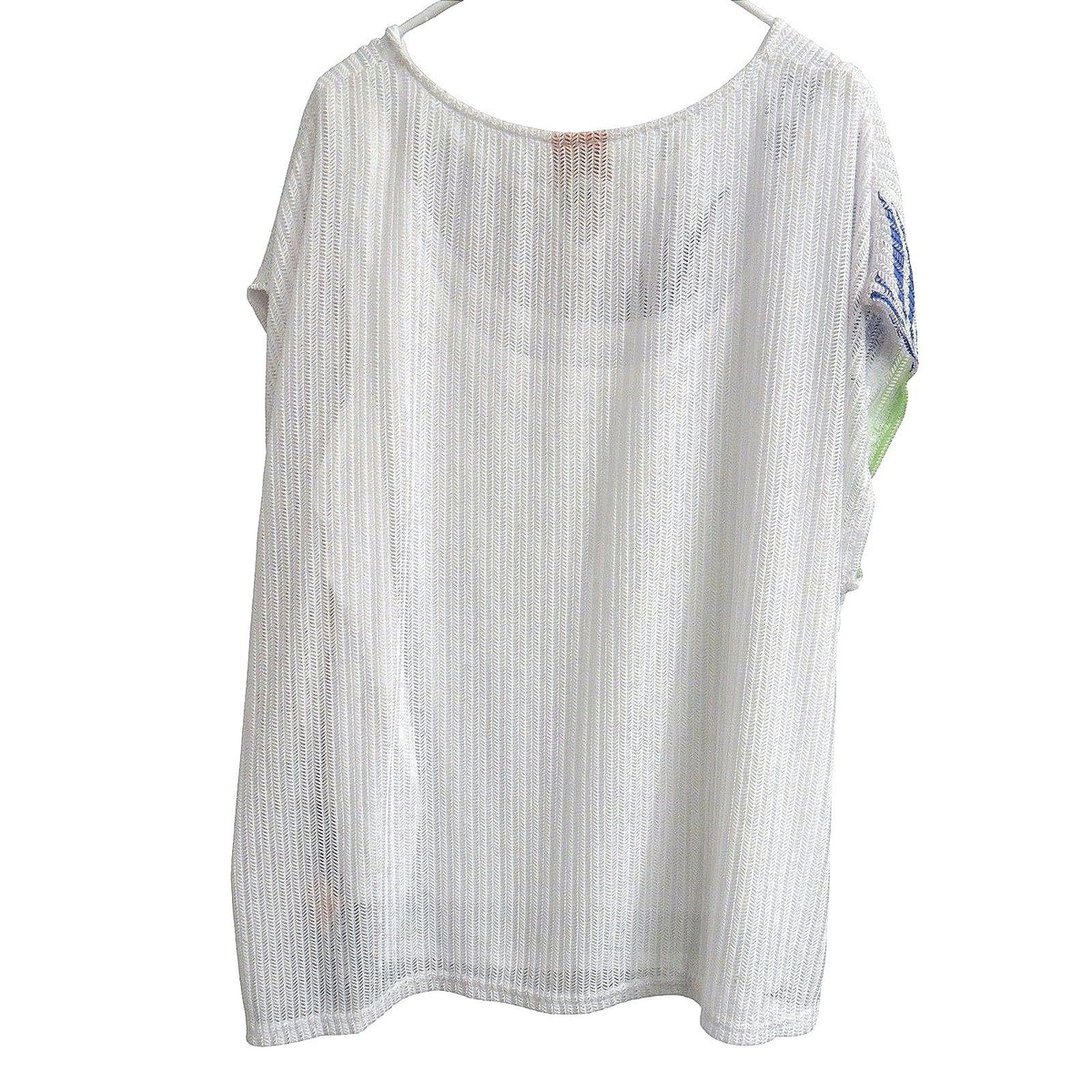 NWT Hearts of Palm Woman Blue Genie Top Tunic 3X Floral Tropical V Neck1