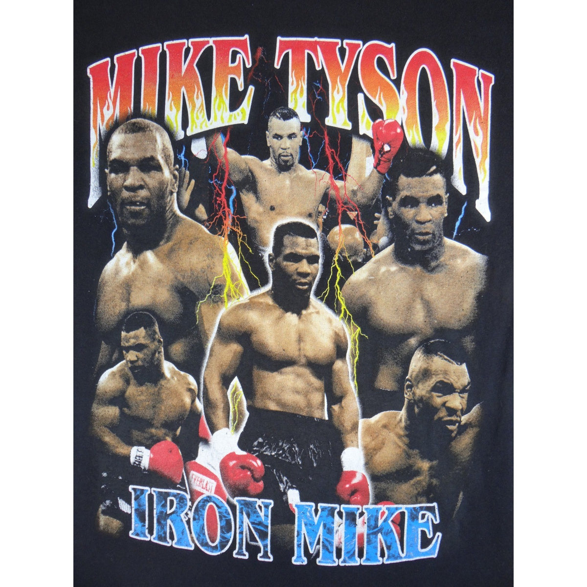 Mike Tyson Iron Mike Black Graphic T Shirt Mens Size Medium Heavyweight