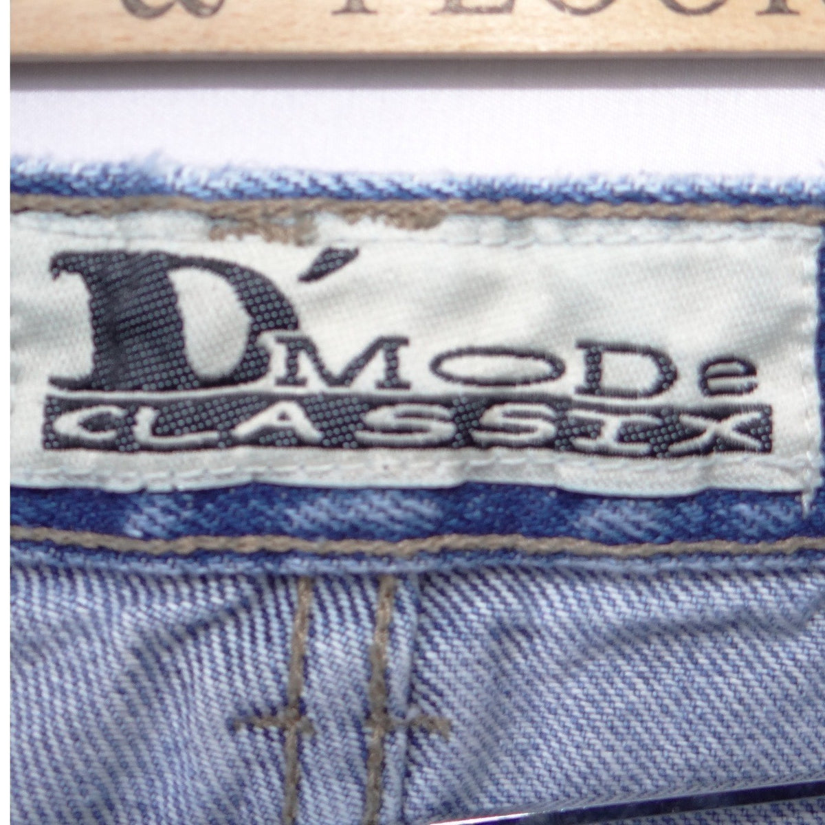 Vintage D'Mode Classix Flare Jeans Blue Dragonfly Pockets 90s Womens Size 131