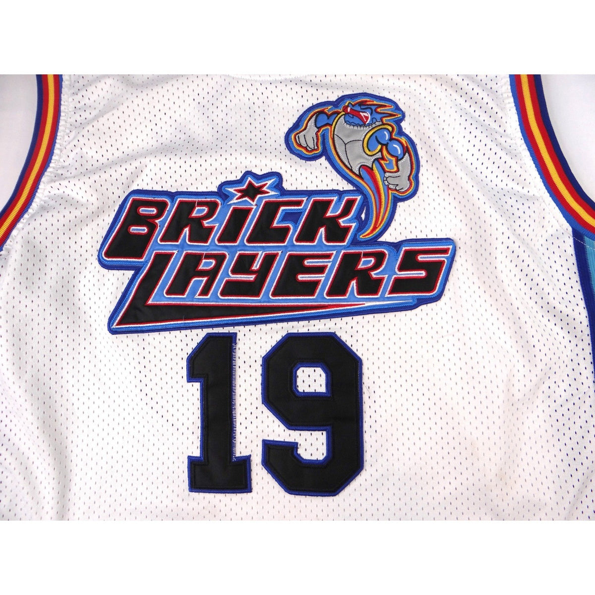 MTV Brick Layers Jersey 19 Kalith XXXL White Basketball Music Television