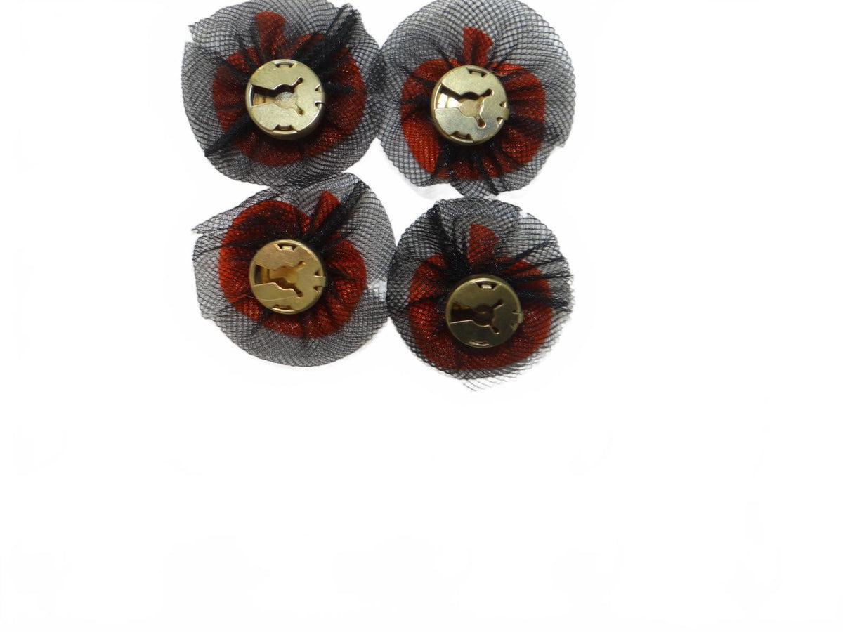 Set of 4 Halloween Pumpkin Button Covers3