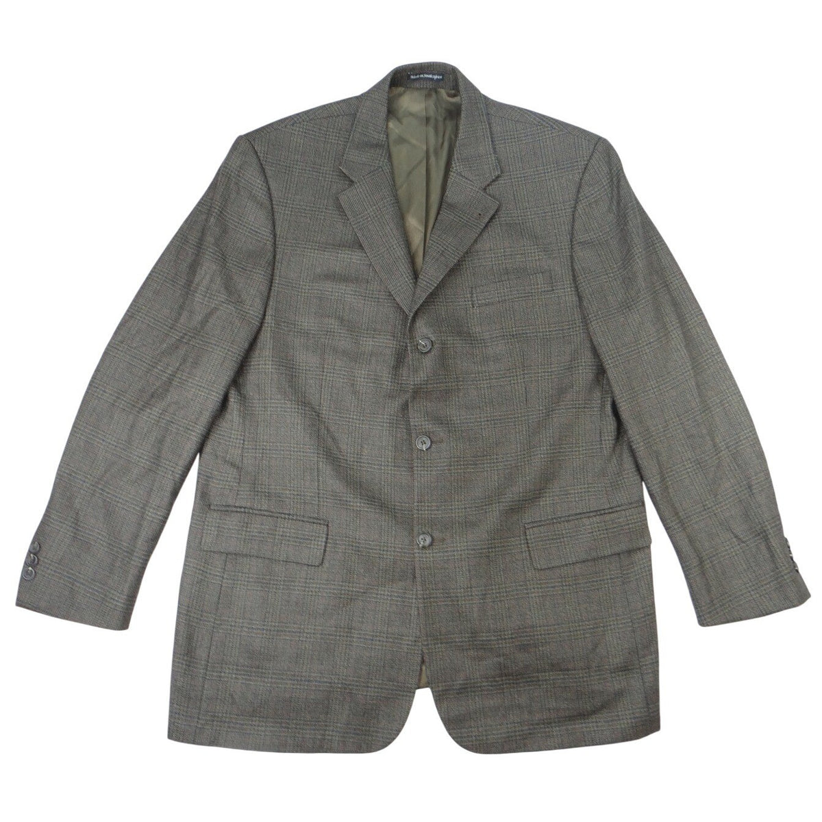 Famous Brands SK Wool Plaid Blazer Jacket Blazer0