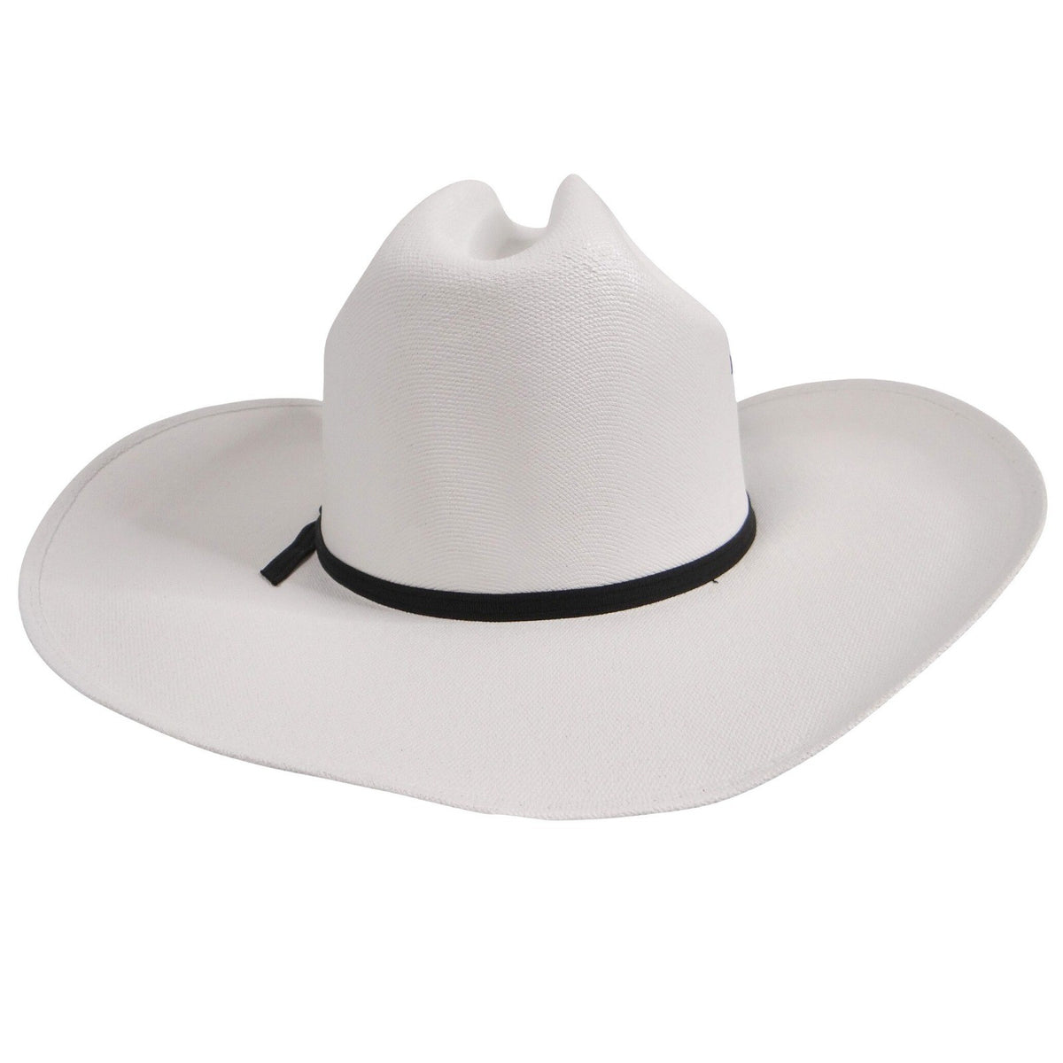Smithbilt White Straw Cowboy Hat Cattleman Crease Wide Brim Western Hat 21822