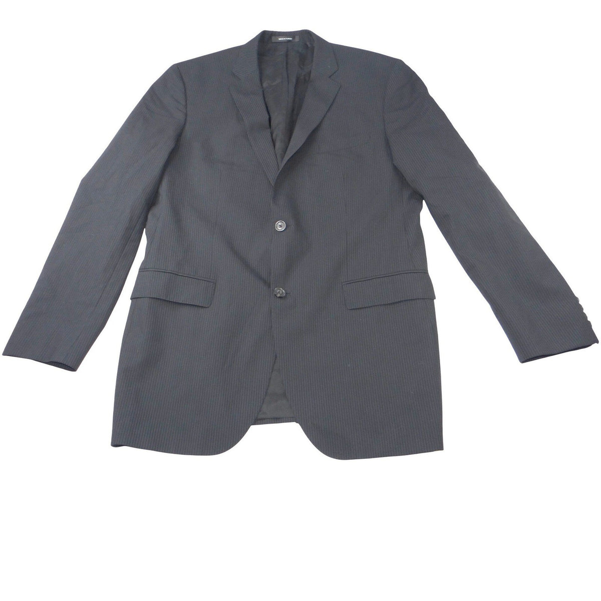 HUGO BOSS Men's Charcoal Pinstripe Super 120 Wool Blazer Jacket 42L Turkey0