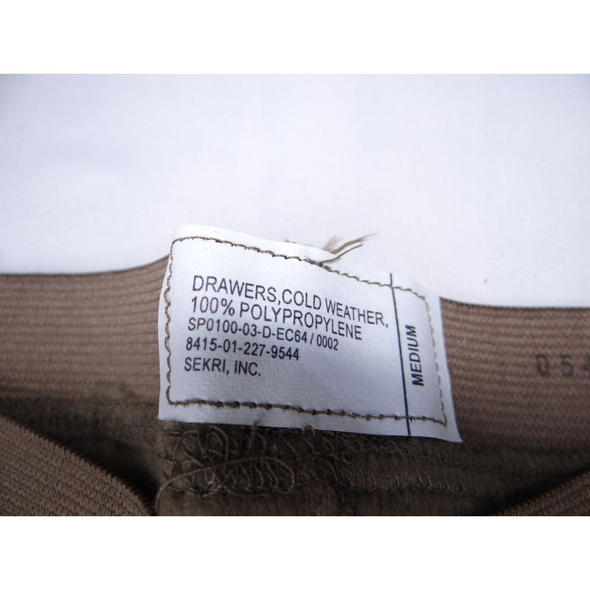 Genuine US Military Cold Weather Drawers Polypropylene Medium Thermal Underwear2