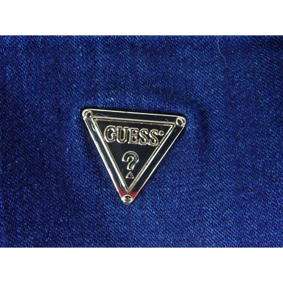 Guess Womens High Rise O Ring Zipper Skinny Jeans Dark Wash Blue Q0PA04R3N00 302