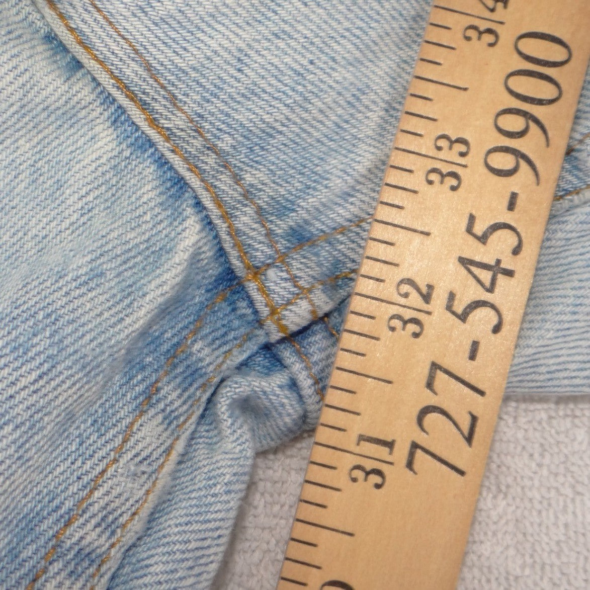 Vintage Levis Orange Tag Jeans Mens 36x34 Light Wash Straight Leg Made in USA10