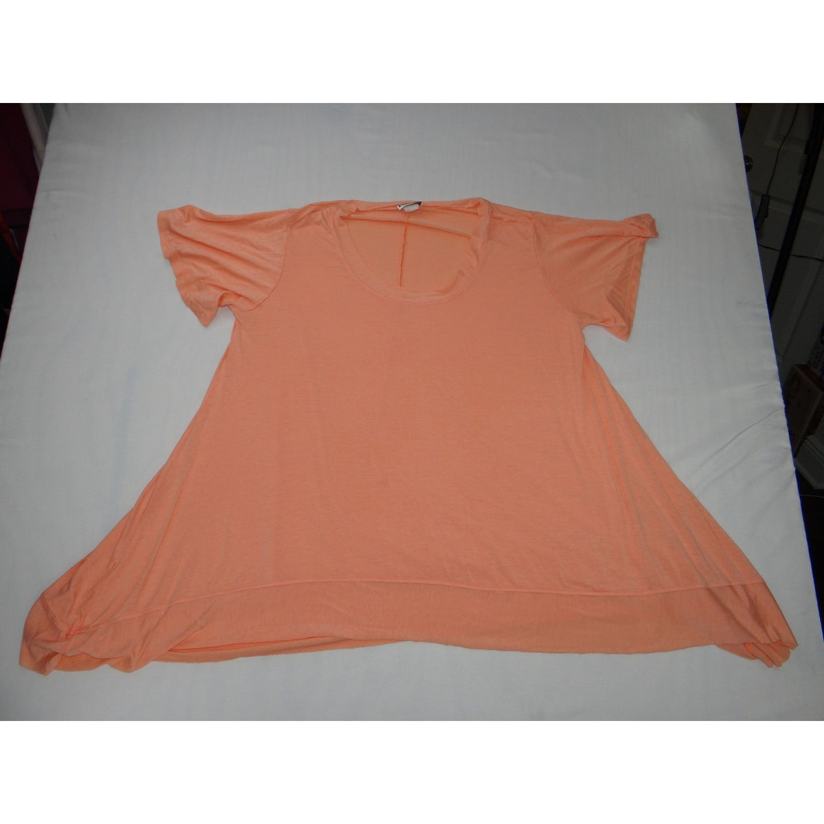 Lot of 3 Plus Size Red Pink Coral Tunics 2X XXL - Three Tunics Tops Bundle