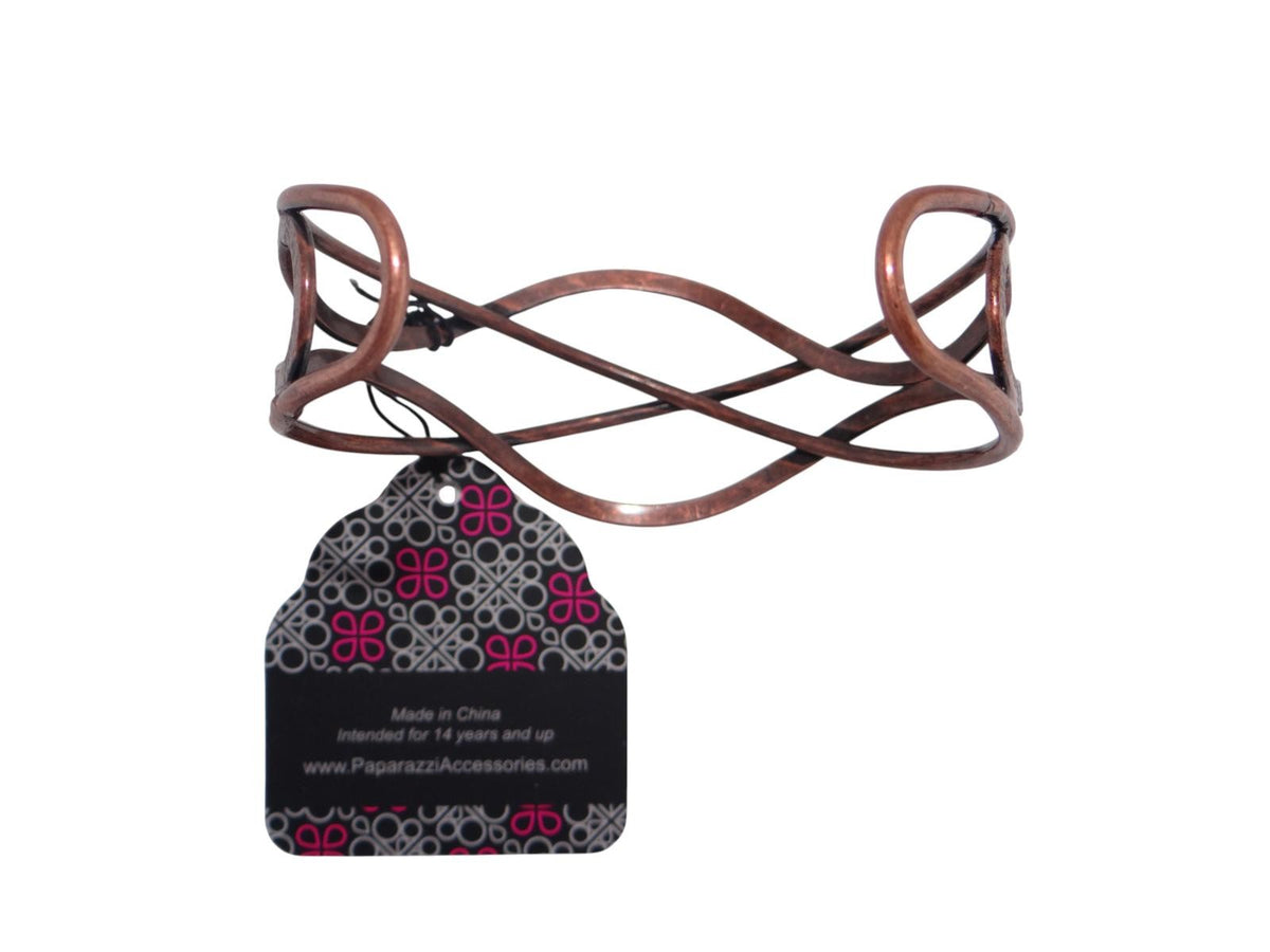 Elegant Copper Wire Cuff Bracelet - Paparazzi Accessories1