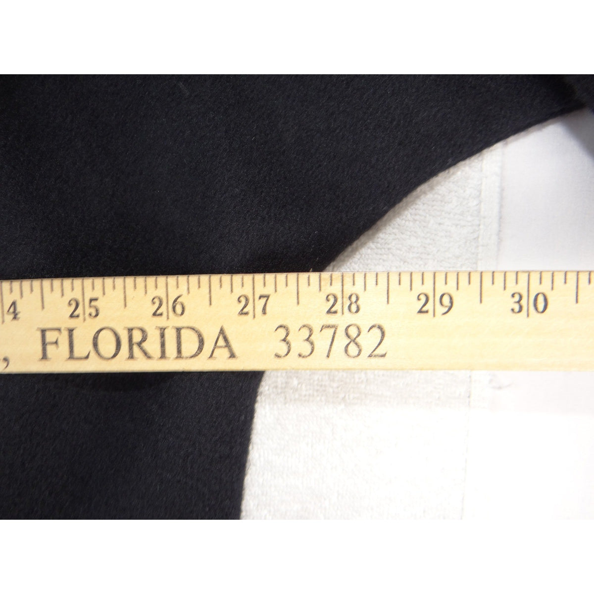 Herman Kay Vintage Black Wool Blend Dolman Sleeve Mock Neck Overcoat Womens S4