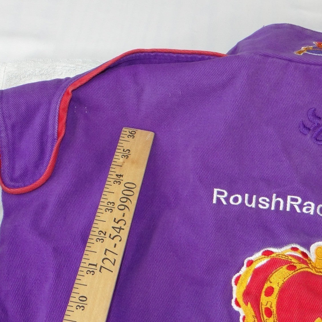 Chase Authentics Crown Royal Roush Racing NASCAR Jacket Jamie McMurray Purple L15