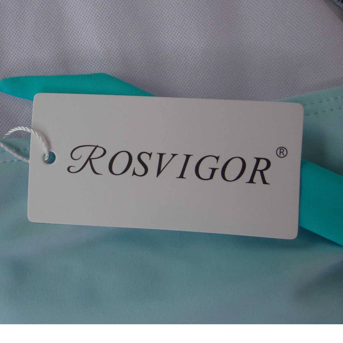 NWT Rosvigor Womens Plus Size 3XL Colorblock Bikini Set Purple Teal High Waist3