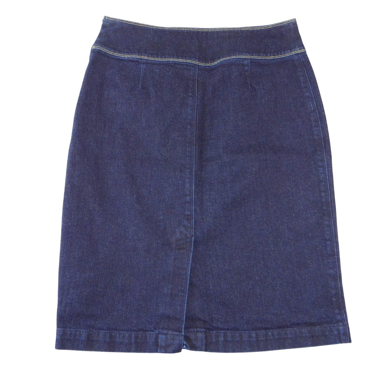 Lauren Ralph Lauren Denim Pencil Skirt Dark Wash Indigo Knee Length Womens 82