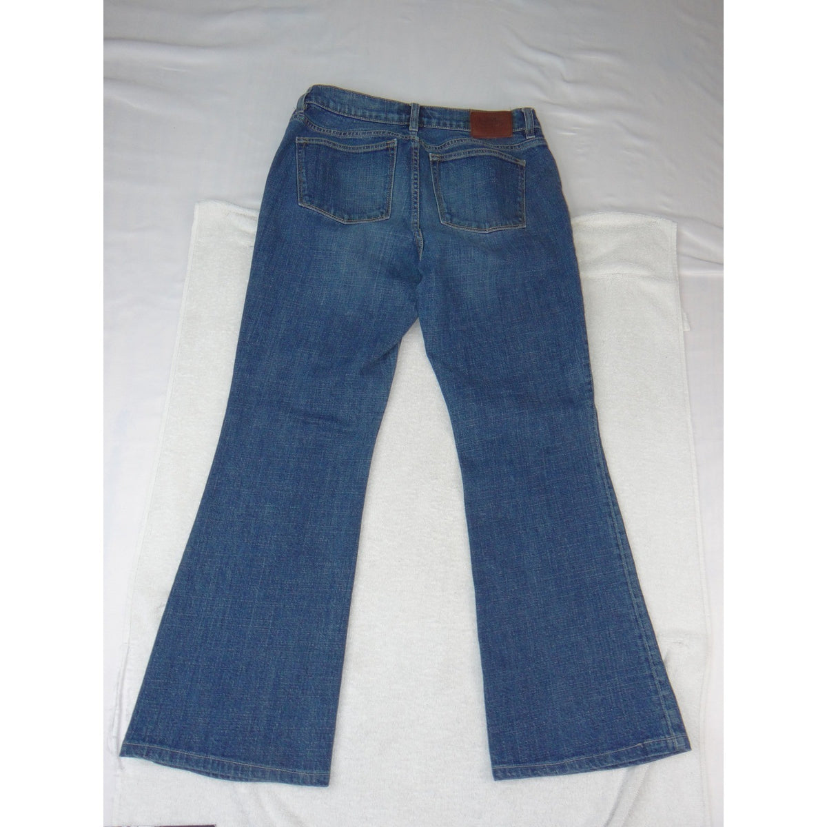 Lauren Ralph Lauren Jeans Co Womens 10 Blue Bootcut Denim Pants Mid Rise 39901