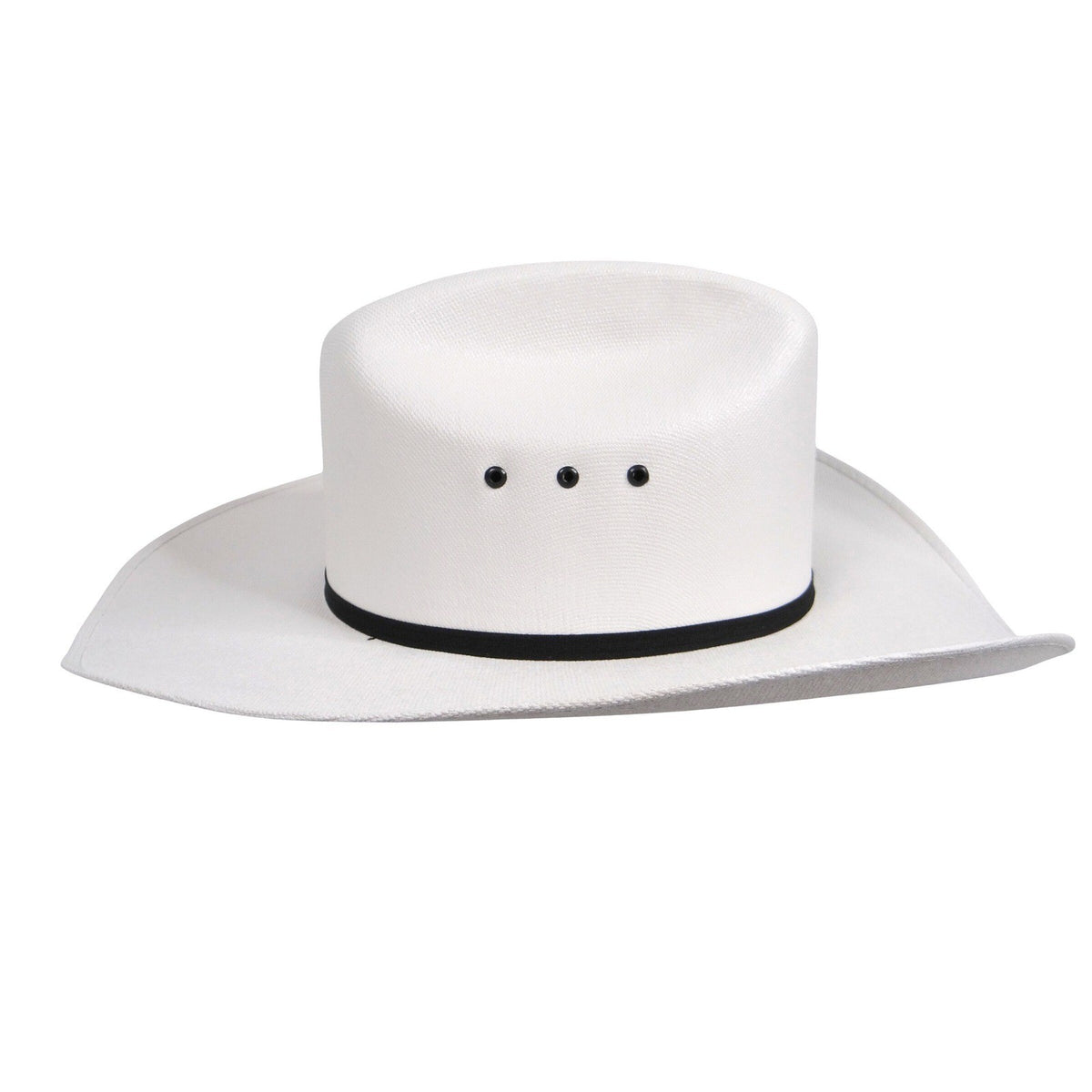 Smithbilt White Straw Cowboy Hat Cattleman Crease Wide Brim Western Hat 21823