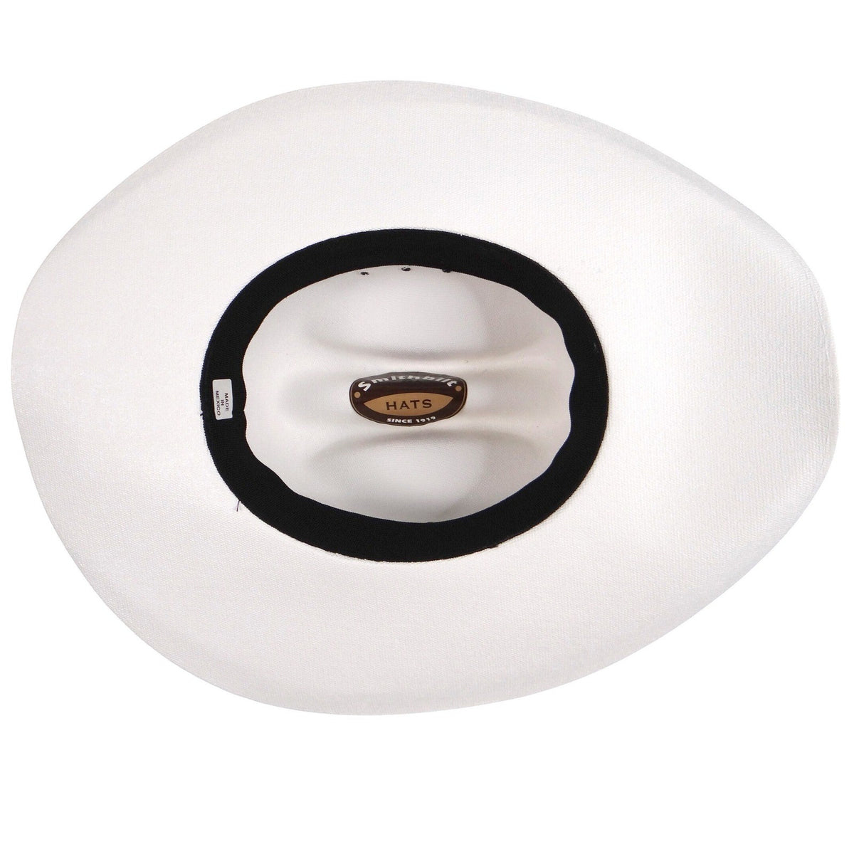 Smithbilt White Straw Cowboy Hat Cattleman Crease Wide Brim Western Hat 21826