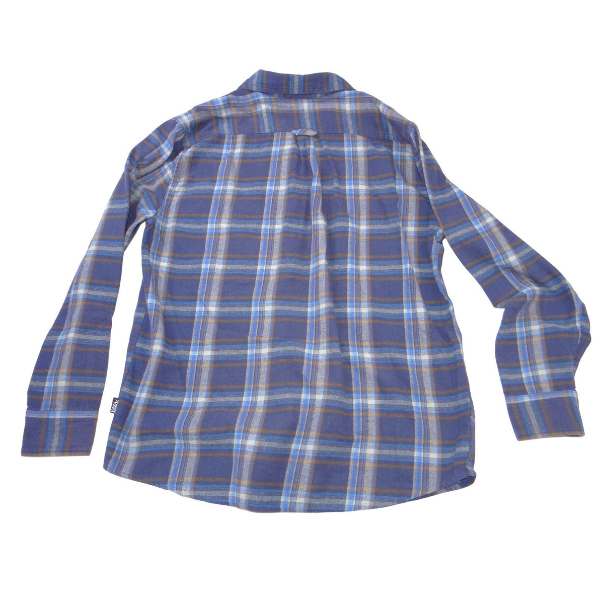 Eddie Bauer Mens Large Blue Plaid Flannel Button Up Shirt Long Sleeve Gorpcore2
