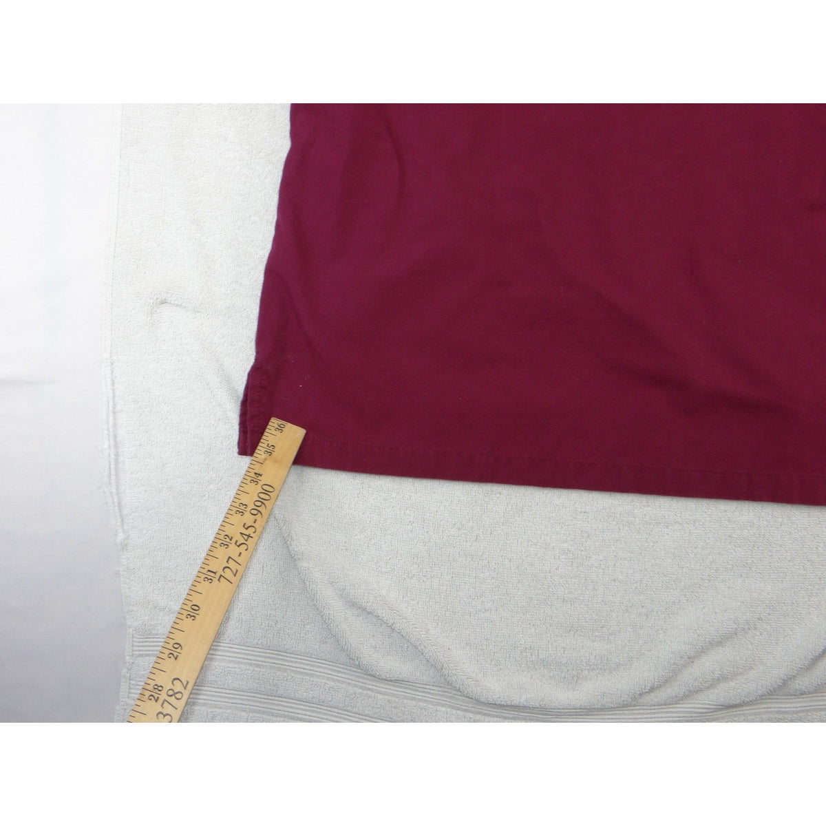 Butter-Soft Scrub Top Womens Small Burgundy V-Neck Short Sleeve Raglan Pockets8