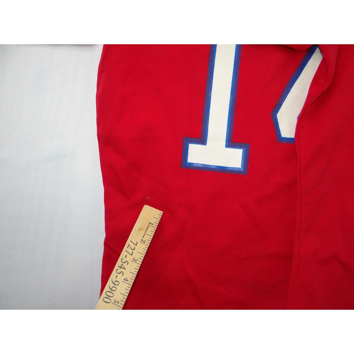 Vintage Rawlings NFL New England Patriots Jersey Red 14 Mens Medium USA
