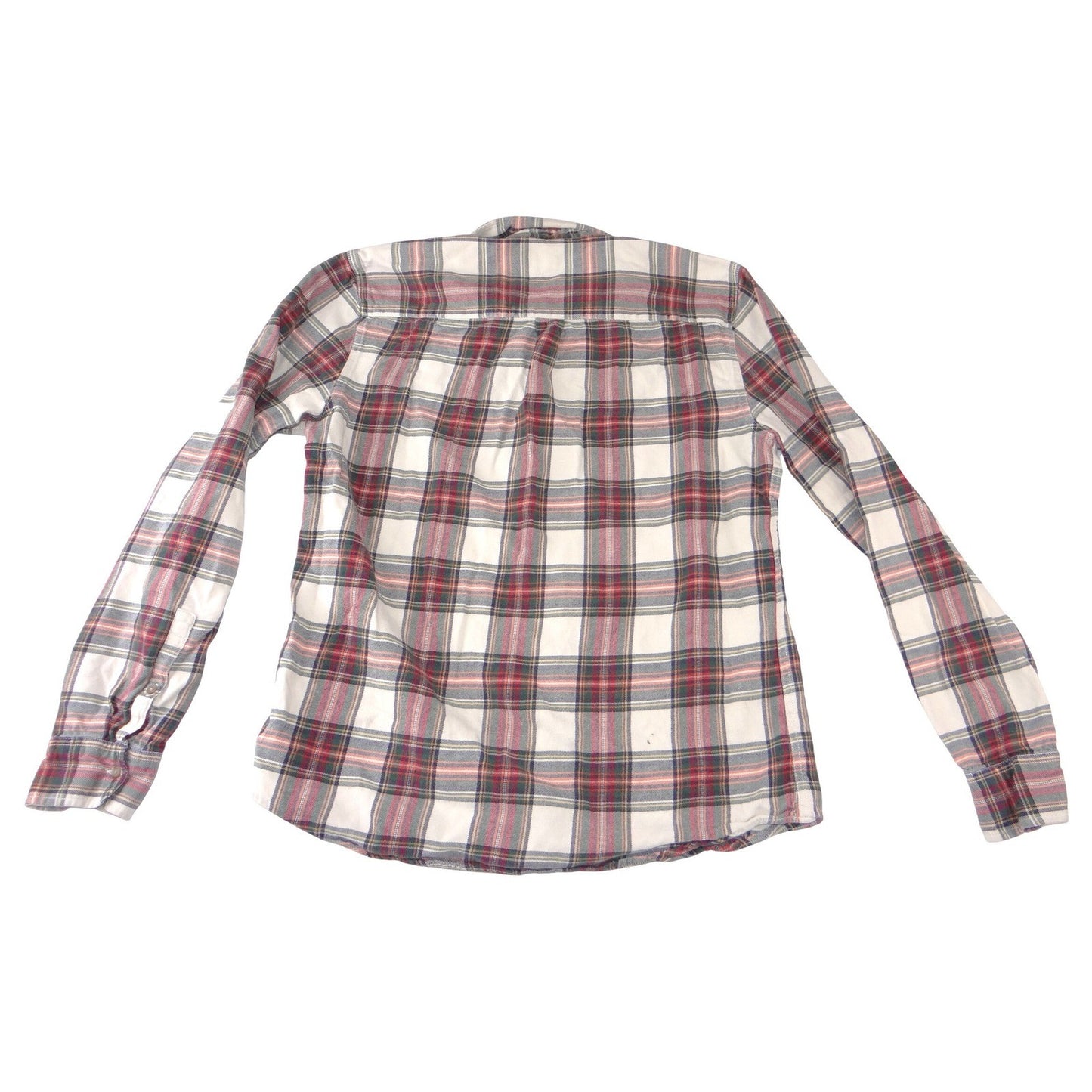 Marine Layer Mens Marge Plaid Flannel Button Down Shirt Red Green Multi Size M2