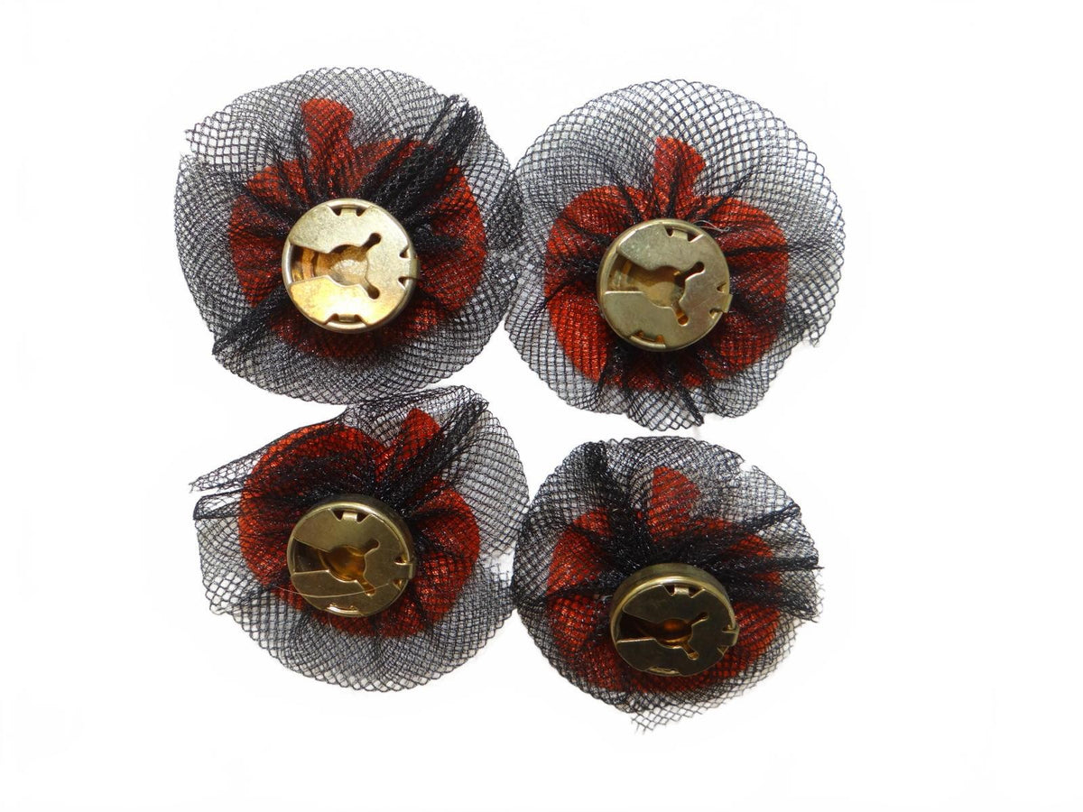 Set of 4 Halloween Pumpkin Button Covers4