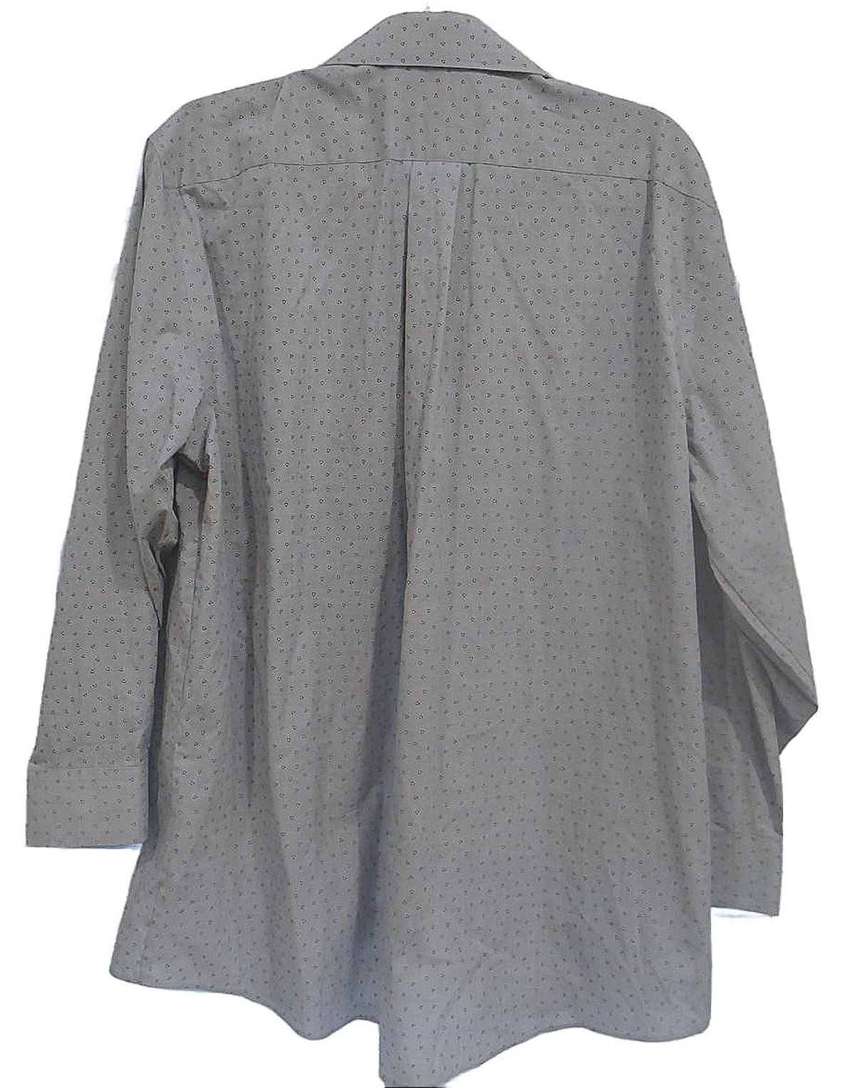 Stafford Men's Travel Shirt   Easy Care Broadcloth   Size 171