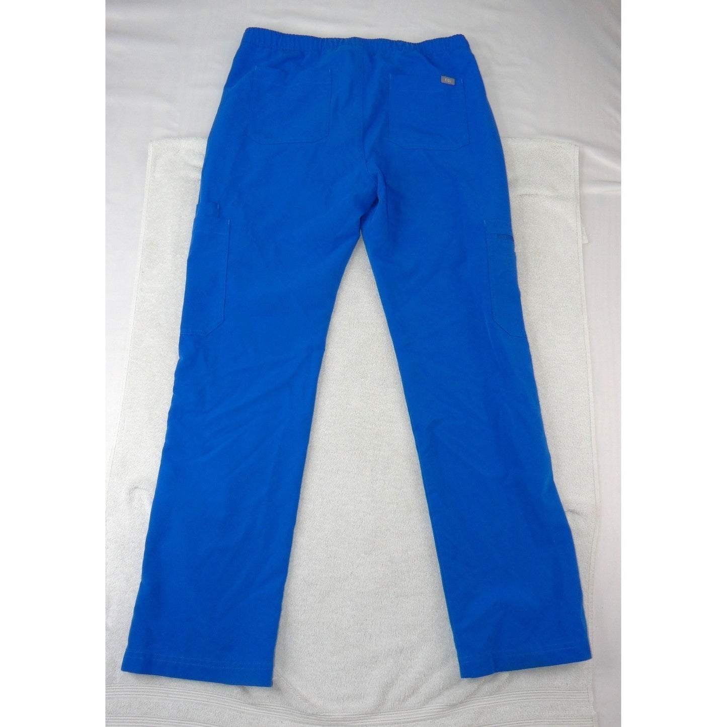 FIGS Technical Collection Royal Blue Scrub Pants Mens Medium TM3001 Drawstring1