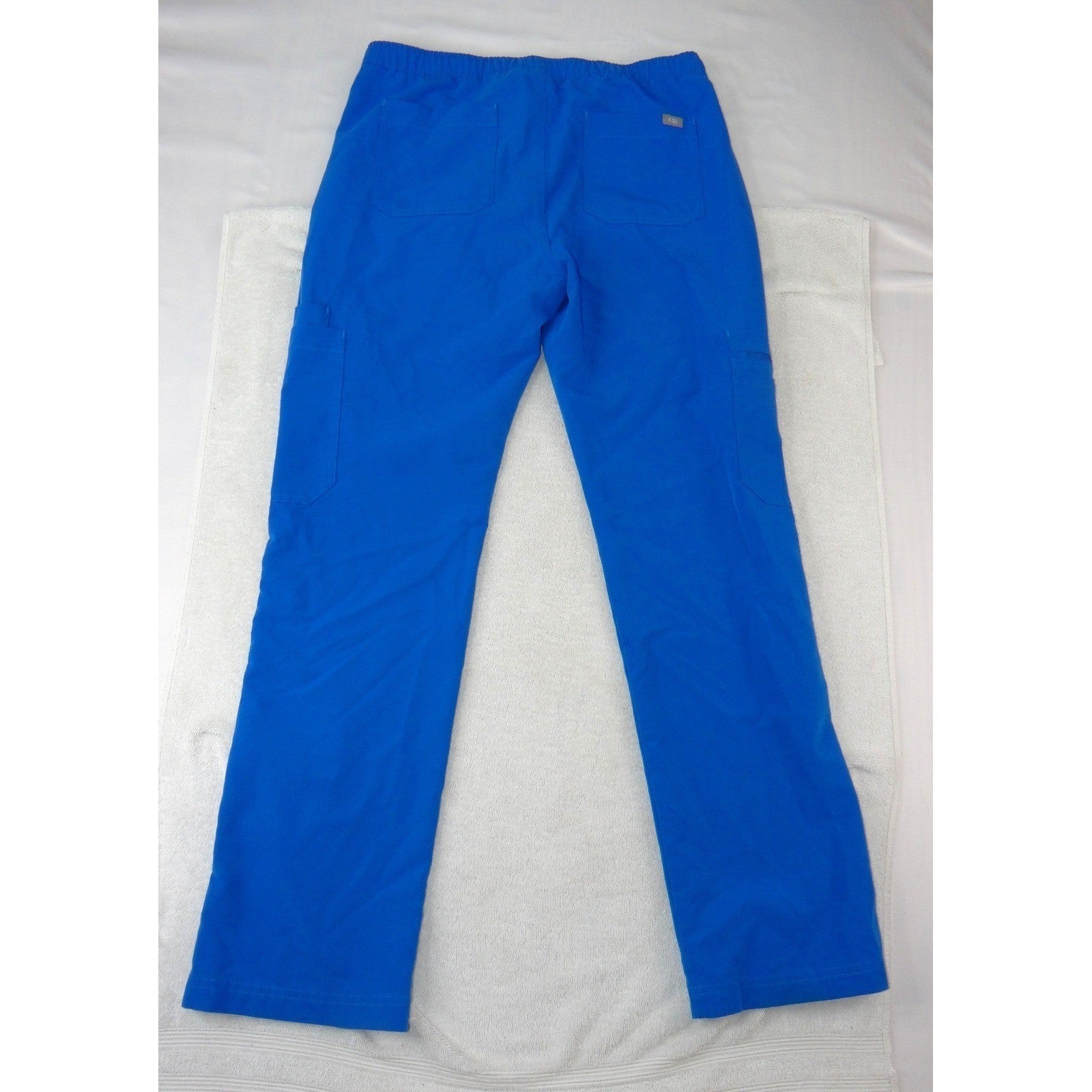 FIGS Technical Collection Royal Blue Scrub Pants Mens Medium TM3001 Drawstring1
